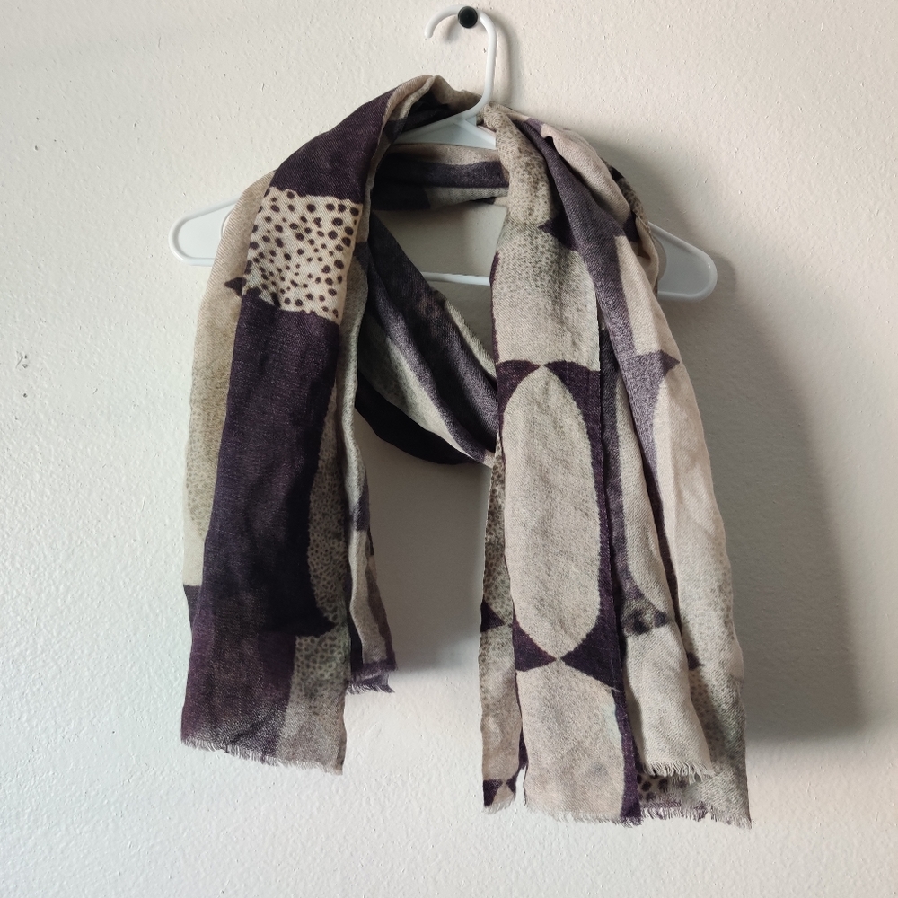 🌵Blue Illusion Wool Silk blend scarf